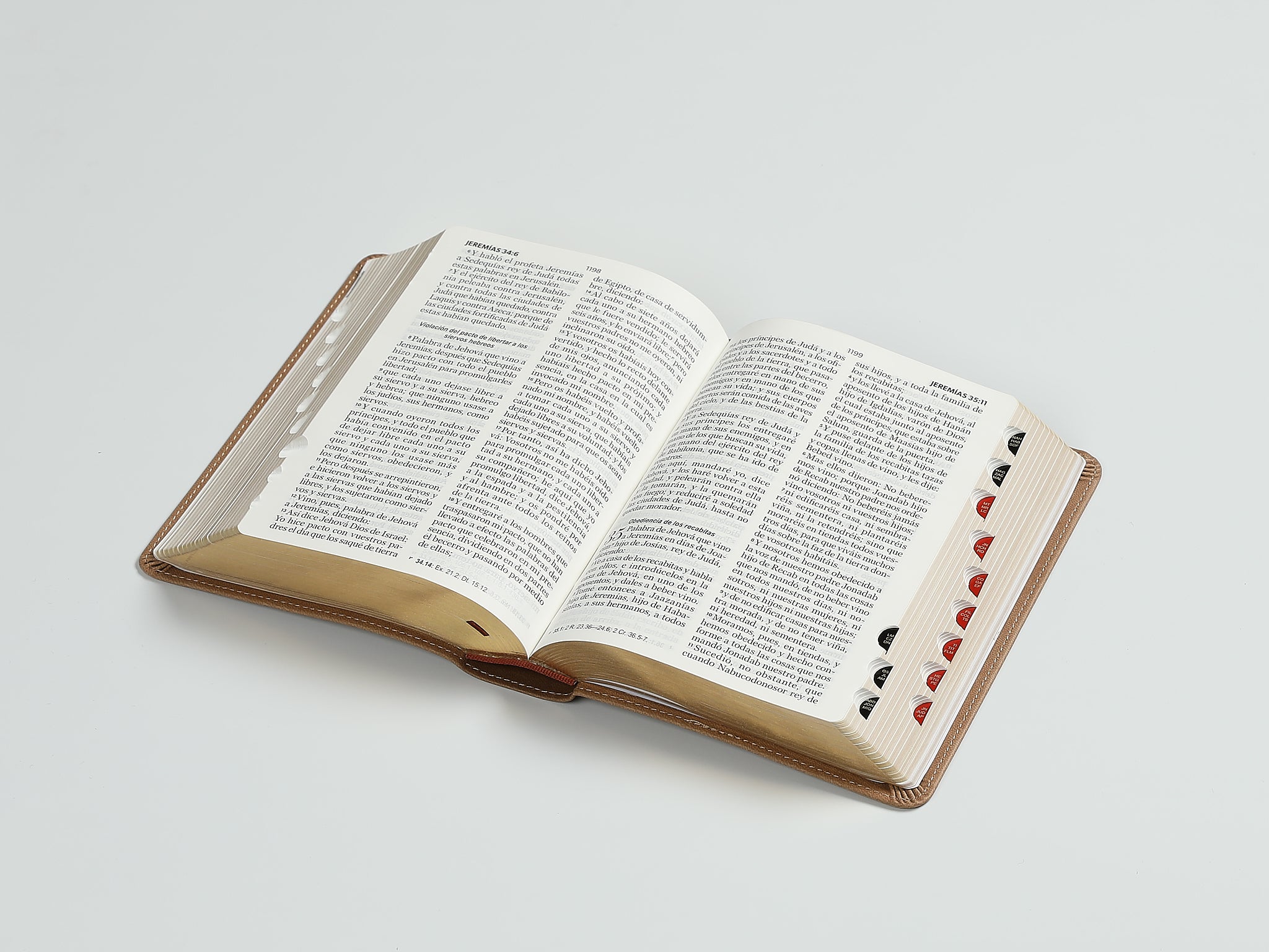 Biblia RVR60 con índice -  Marrón | Tamaño manual