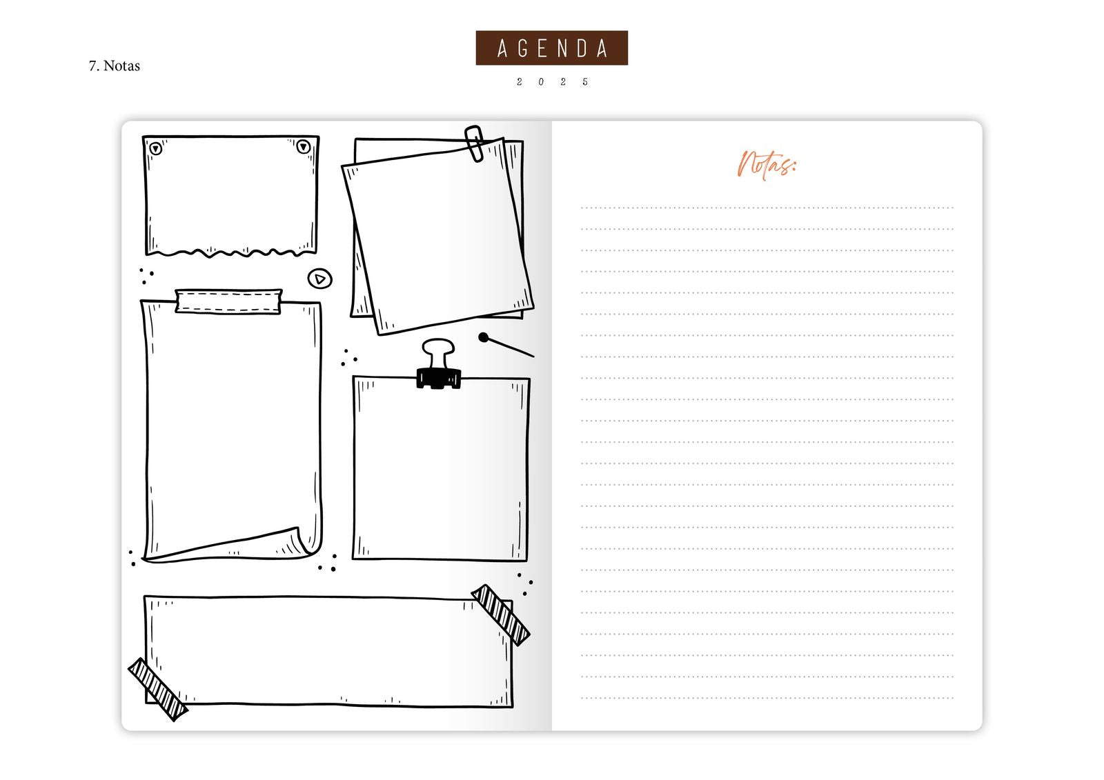 Agenda 2025 | Marrón Tapa Dura