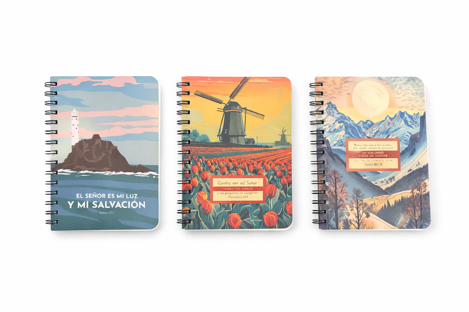 Set de 3 libretas Paisajes Vintage