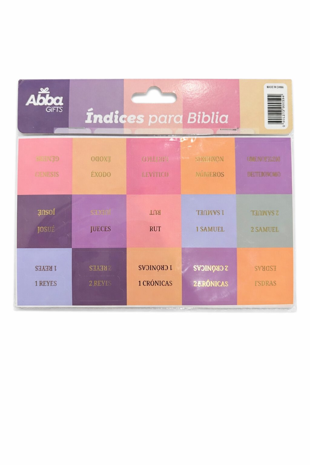 Indice para Biblias - Tonos Rosas/Lila ABBA