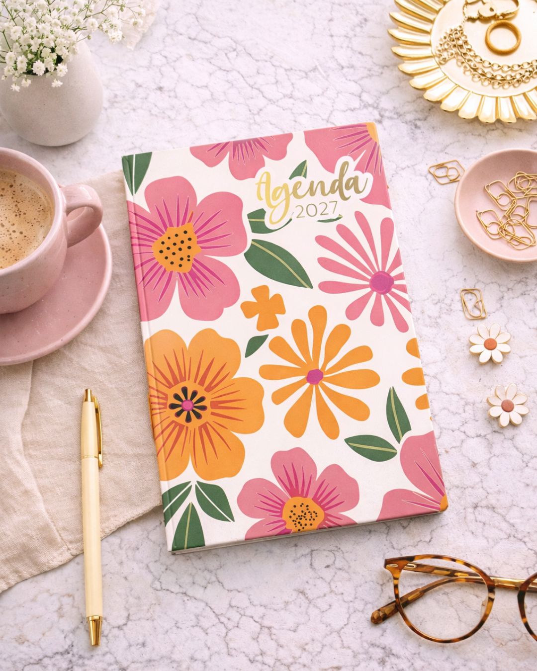 Agenda 2027 | Floral Tapa Dura