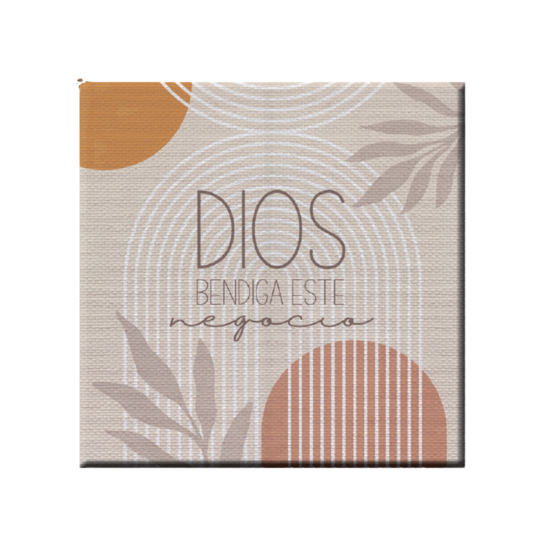 Cuadro canva | Dios bendiga este negocio