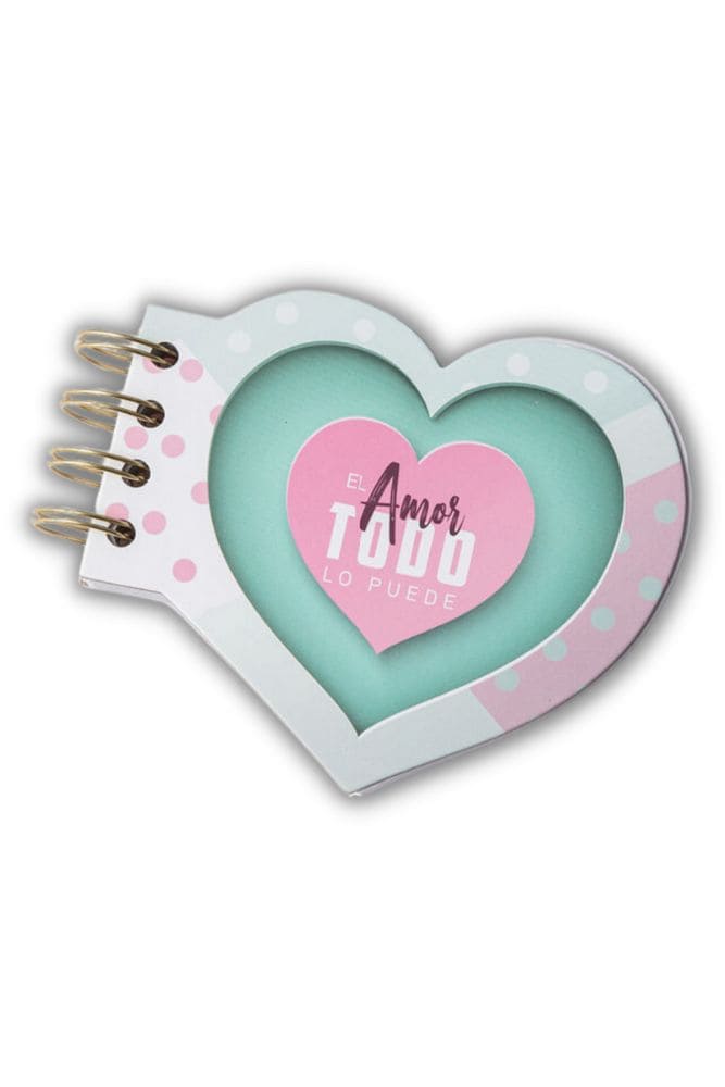 Notepads troqueleadas - El amor todo lo puede