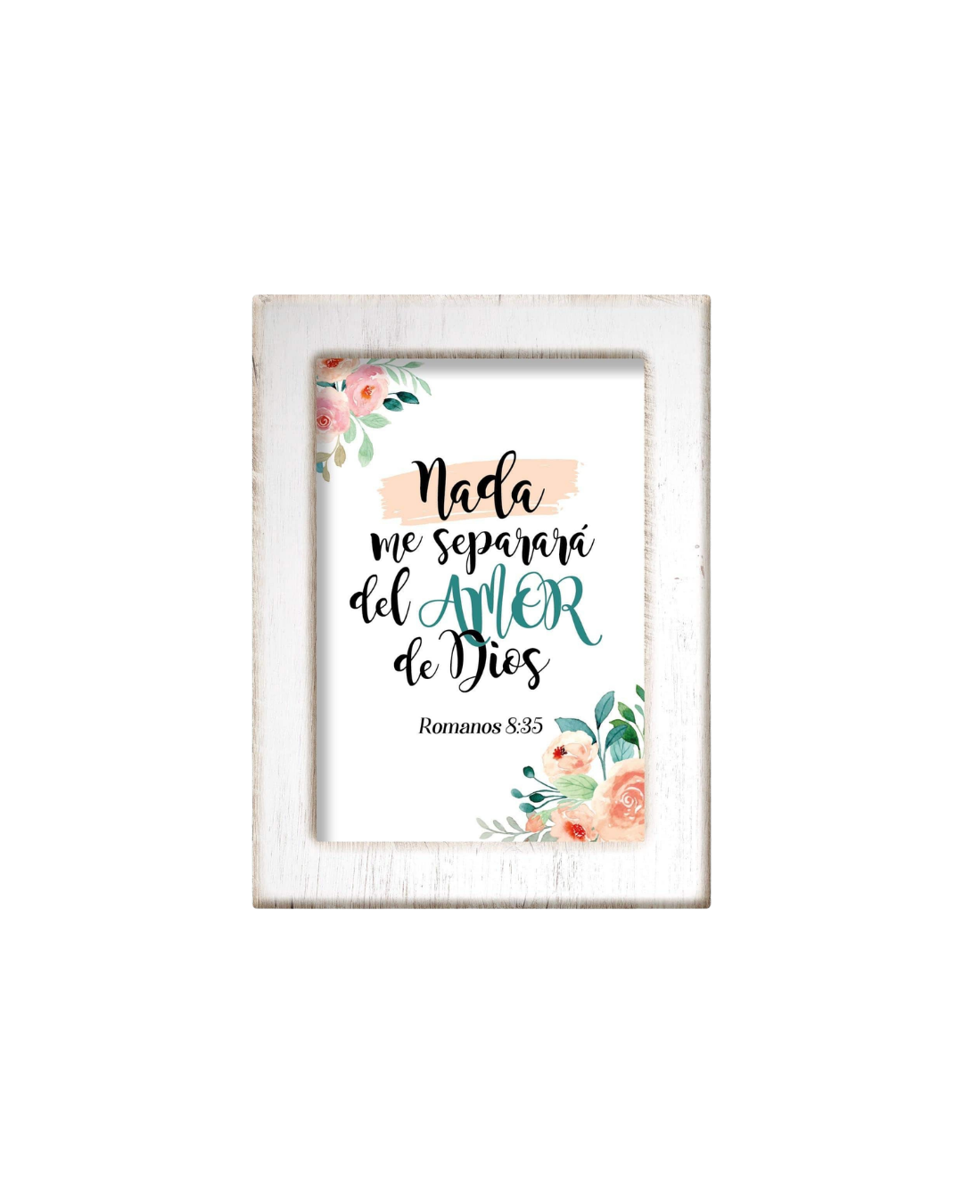 Cuadro Marco Blanco – Nada Nos Separará