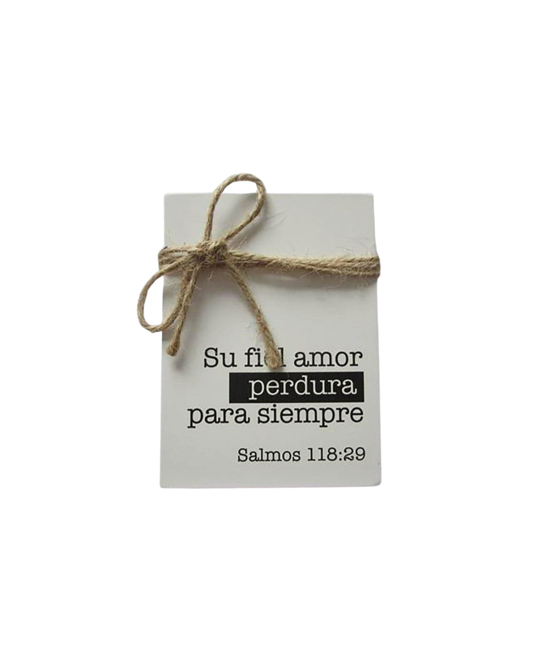 Bloque de Madera – Su Fiel Amor