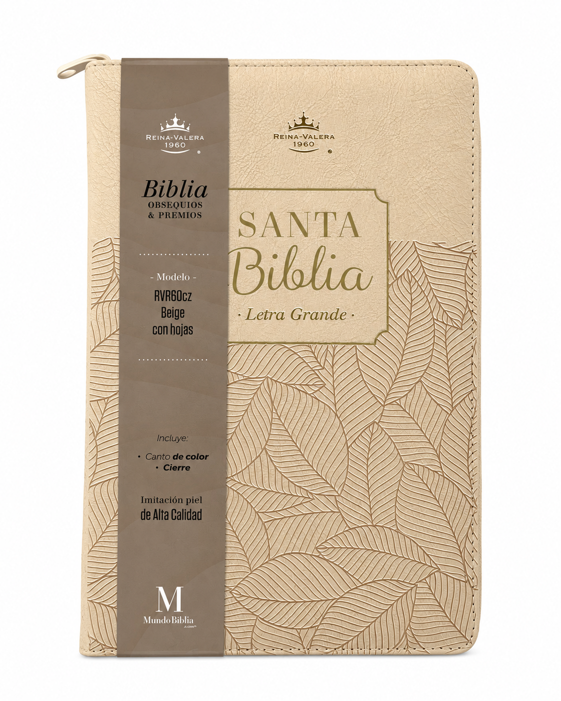 Biblia Obsequios y Premios | Beige con Cierre