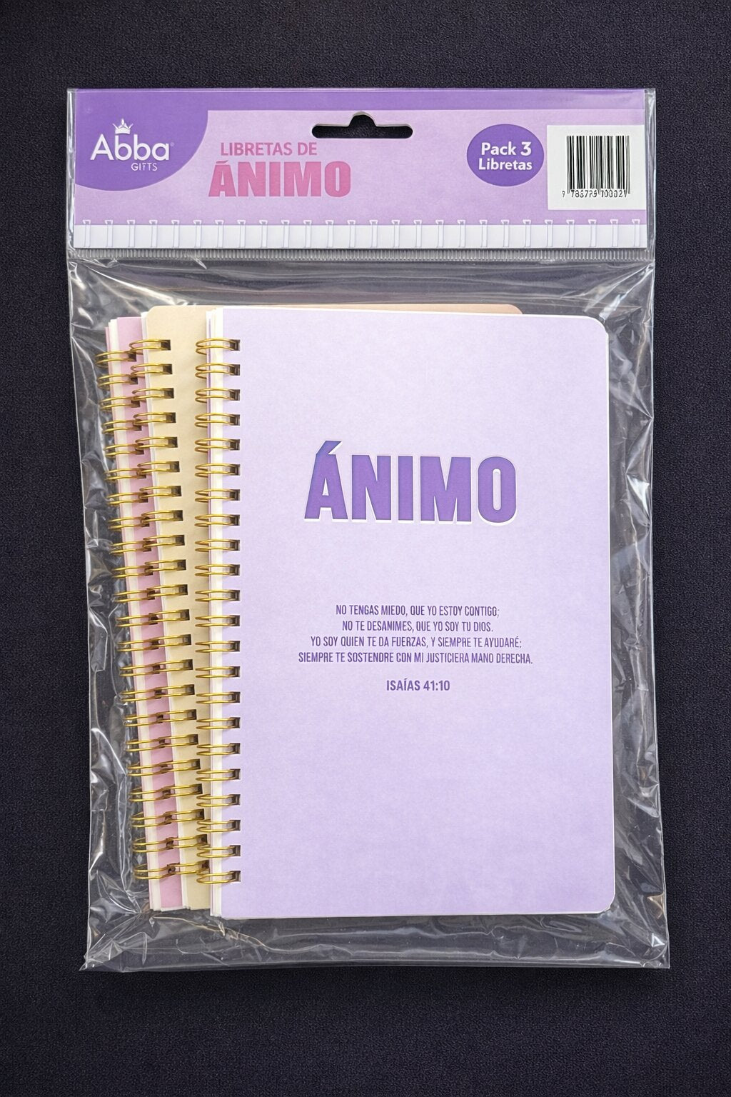 Pack 3 libretas Ánimo