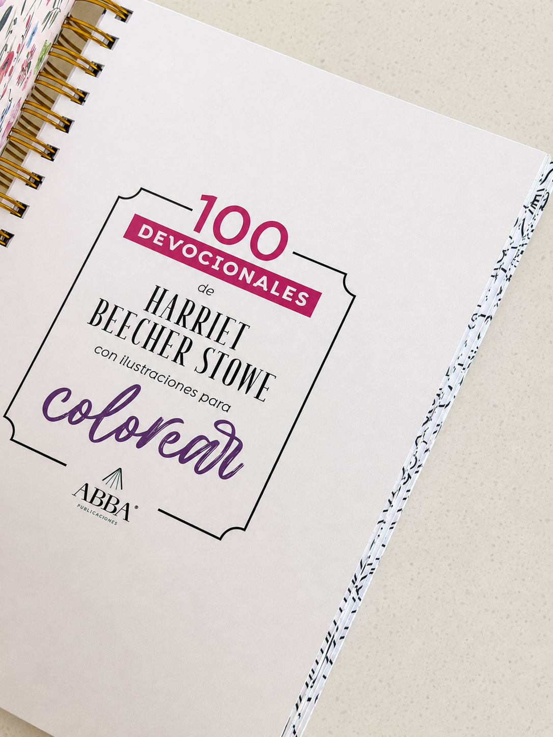100 Devocionales para Colorear | Harriett Beecher Stowe