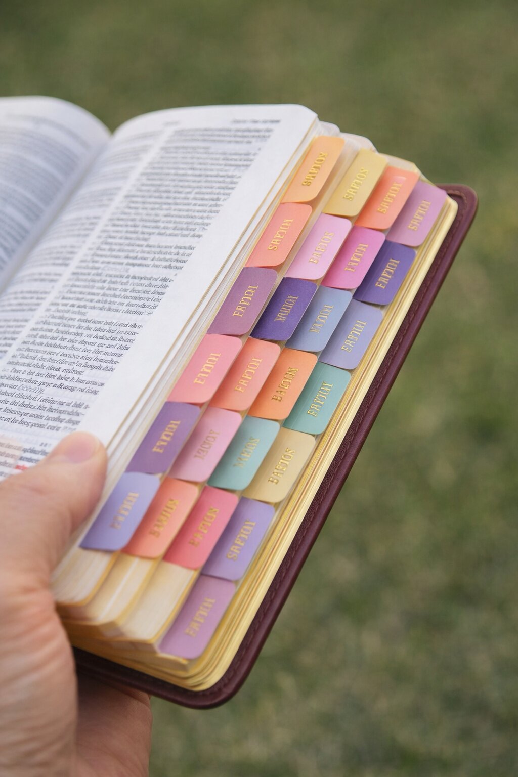 Indice para Biblias - Tonos Rosas/Lila ABBA