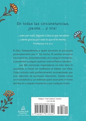 Pausa Y Ora: 180 Oraciones Devocionales de Aliento Para Mujeres