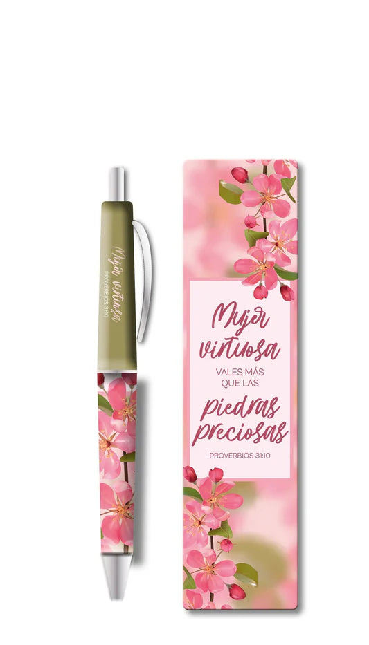 Bolígrafo con marcador - Mujer virtuosa