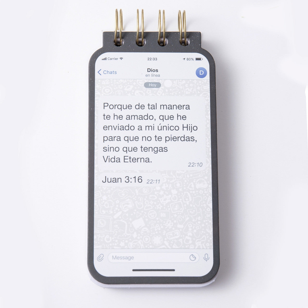 Notepads troqueleadas - Juan 3:16