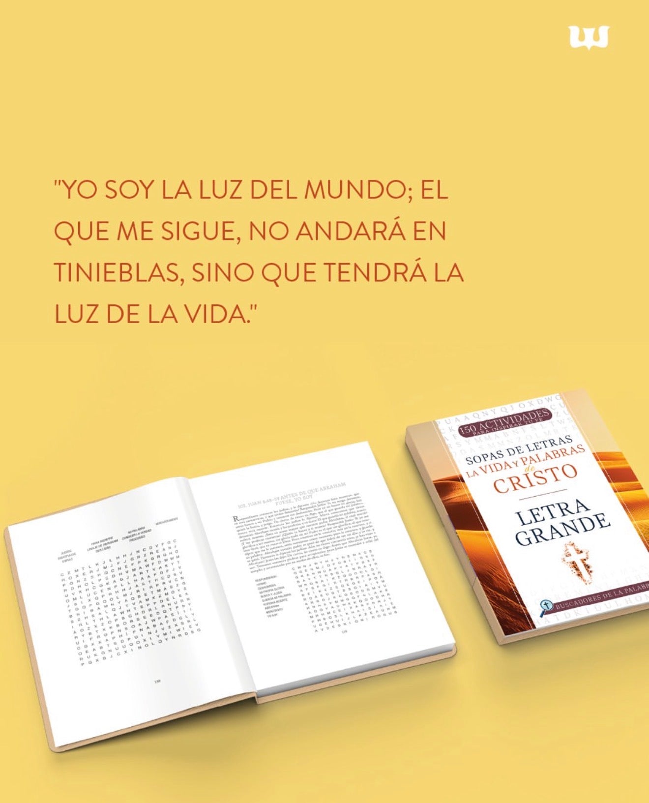 Sopa de Letras: la Vida y Palabras de Cristo | Letra Grande