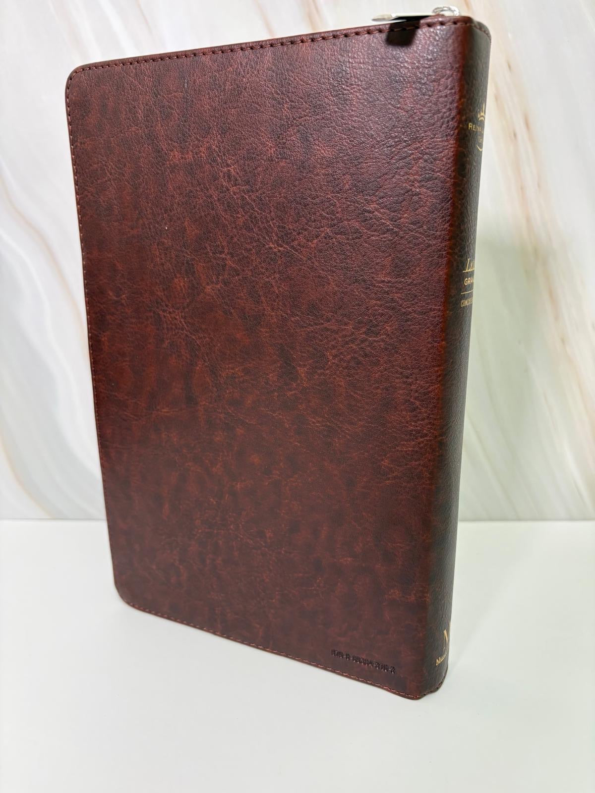 Biblia Ideal Rvr60 Obsequios Marron con cierre