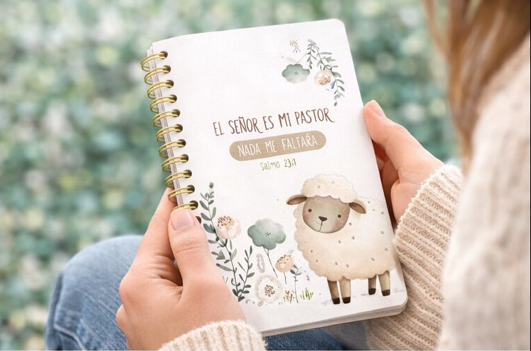 Pack libreta anillas con bolígrafo. El Señor es mi pastor