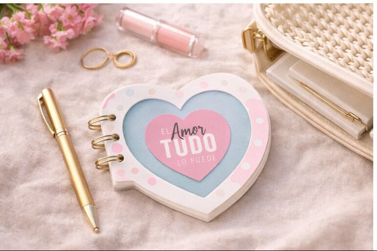 Notepads troqueleadas - El amor todo lo puede
