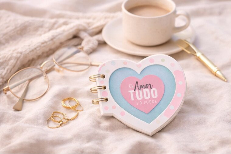 Notepads troqueleadas - El amor todo lo puede
