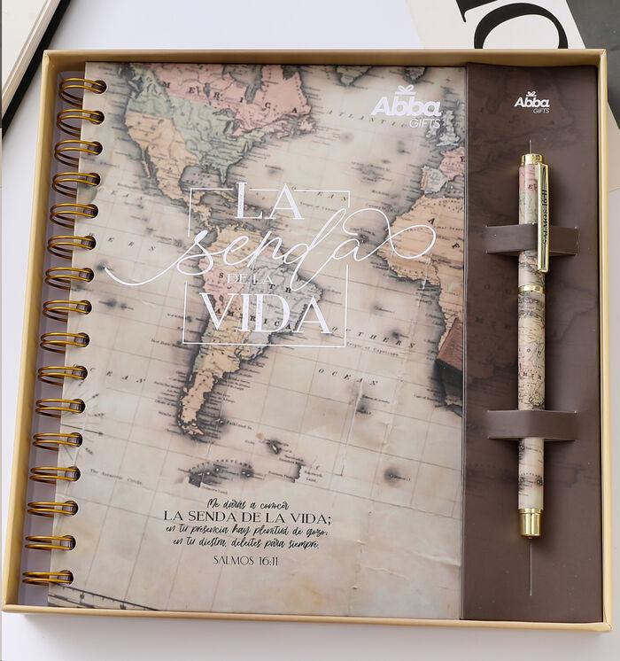 Libreta con bolígrafo - La senda de la vida