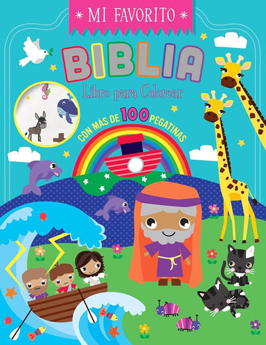 Biblia - Libro para colorear con pegatinas (Bible-Coloring and Sticker Book) (Spanish Edition) cover image