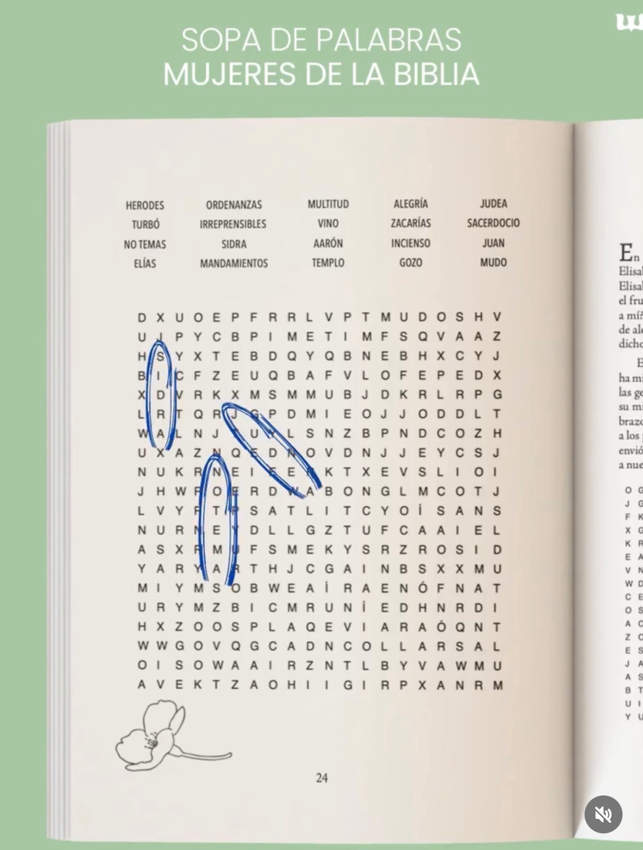Sopas de Letras Mujeres de la Biblia | Letra Grande
