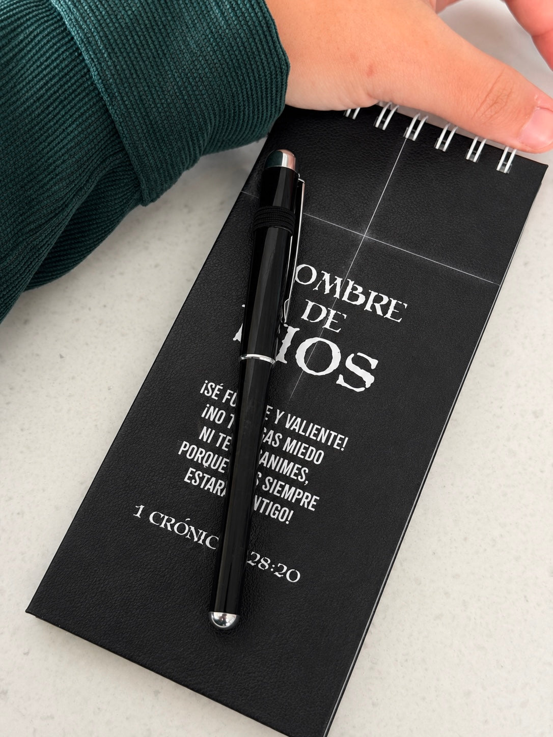 Set de Libreta con Bolígrafo | Hombre de Dios