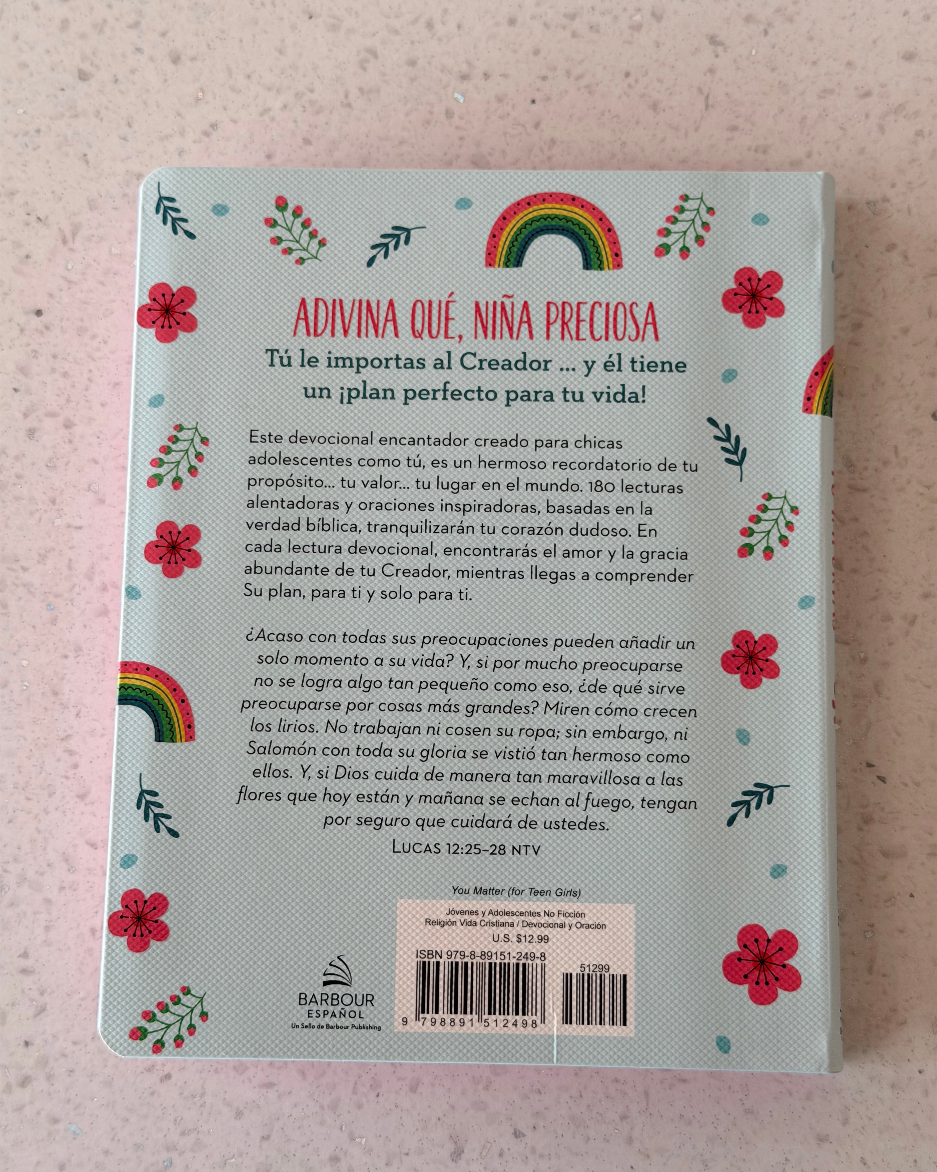 Tú Importas: Devociones y Oraciones para el Corazón de Una Joven | Margot Starbuck