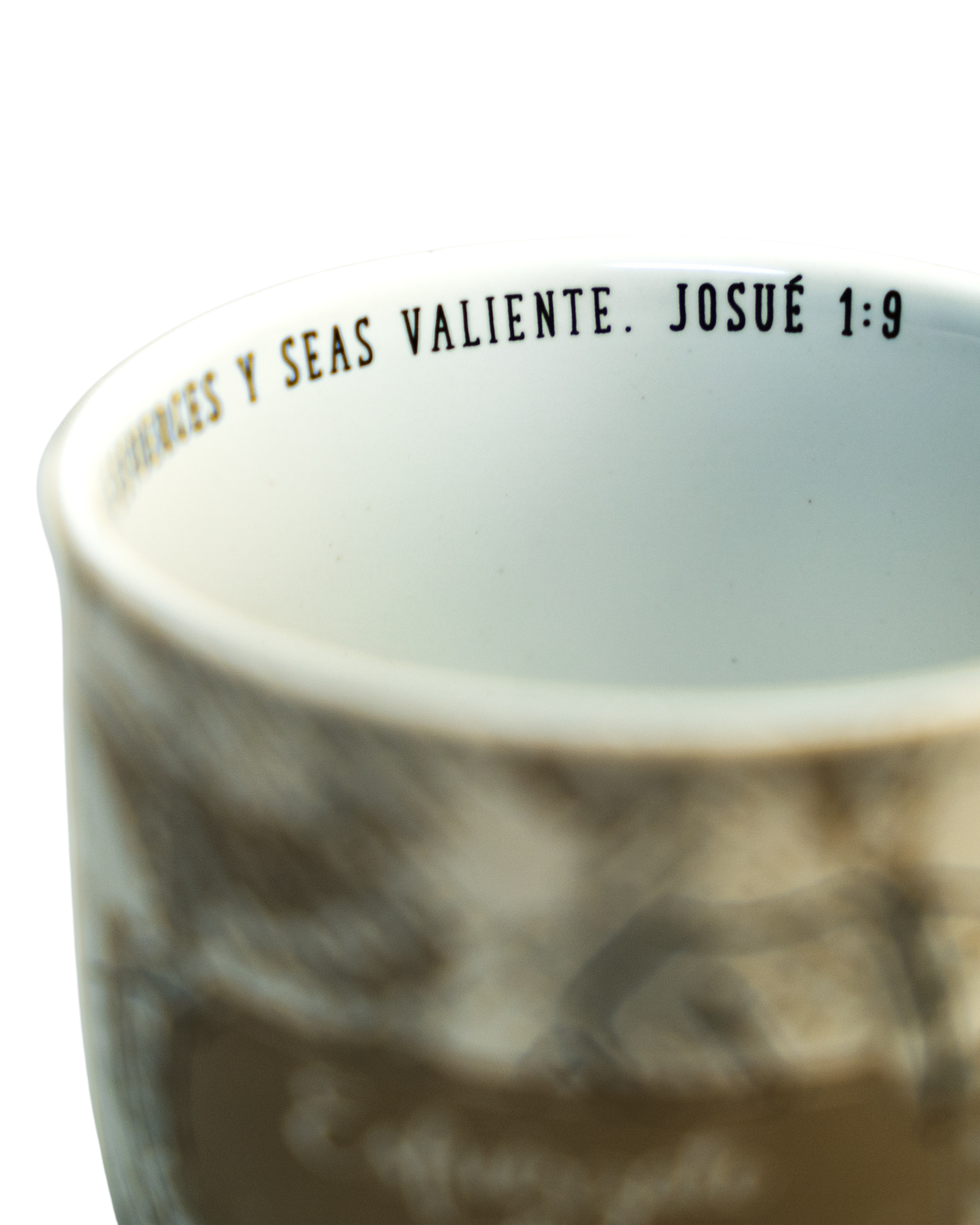 Esfuérzate y se valiente | Tazas Alegría