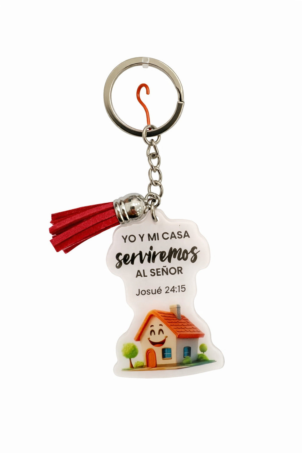 Llavero acrílico con Tassel. Yo y mi casa