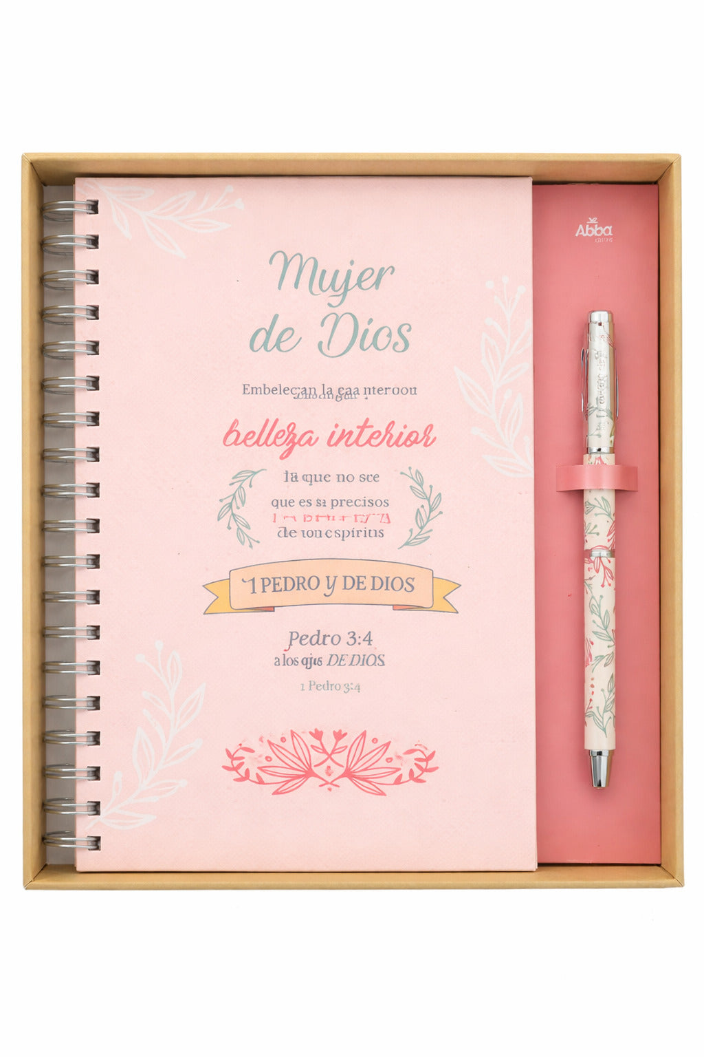 Pack libreta y bolígrafo. Mujer de Dios