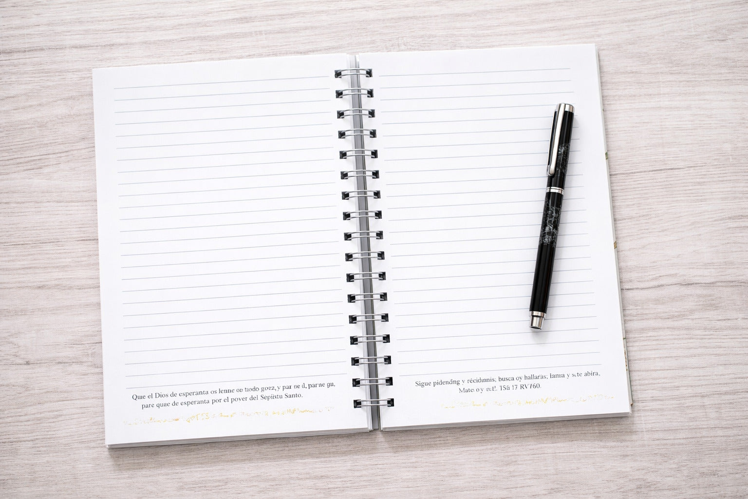 Pack libreta y bolígrafo. Esfuérzate y sé valiente