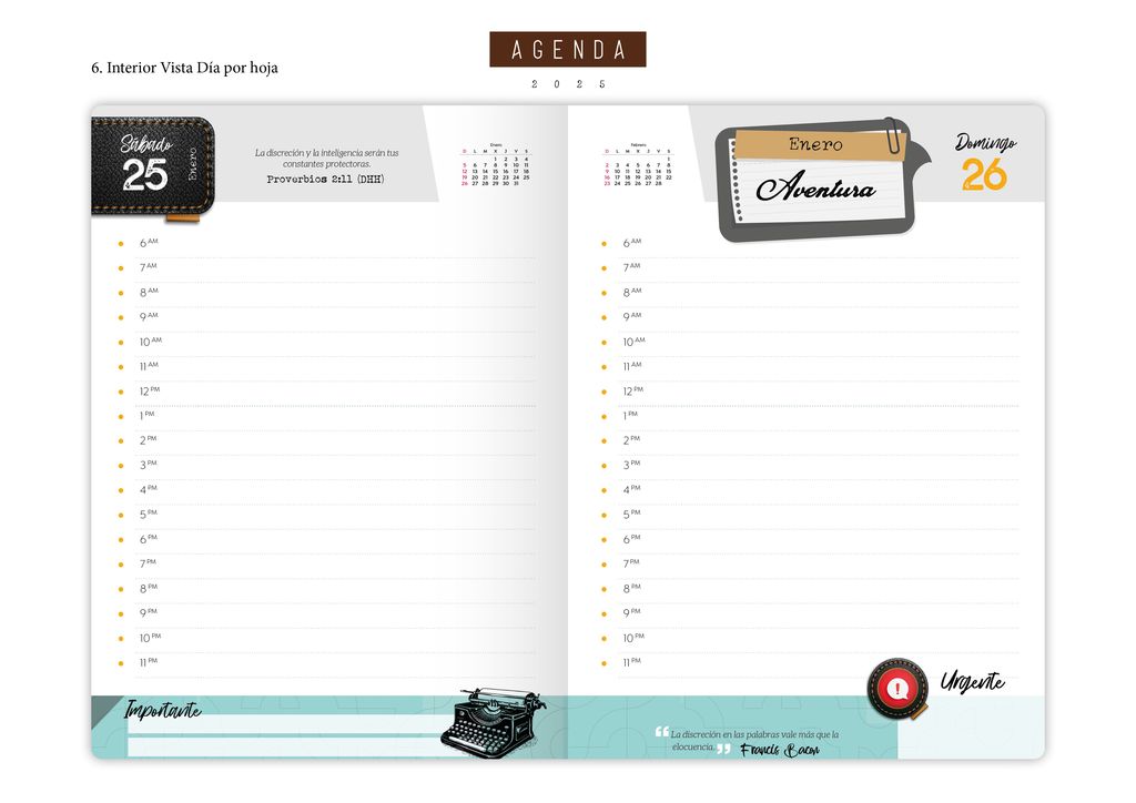 Agenda 2025 | Marrón Tapa Dura