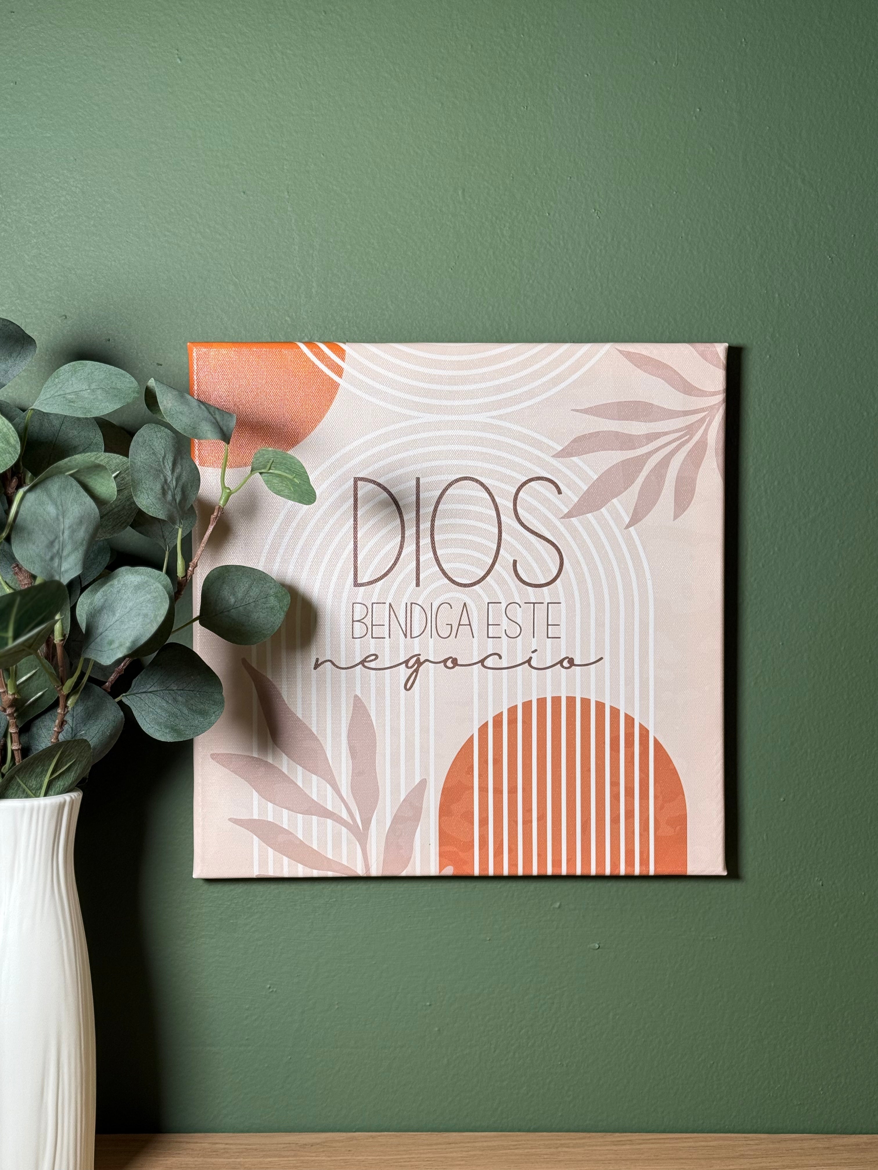 Cuadro canva | Dios bendiga este negocio