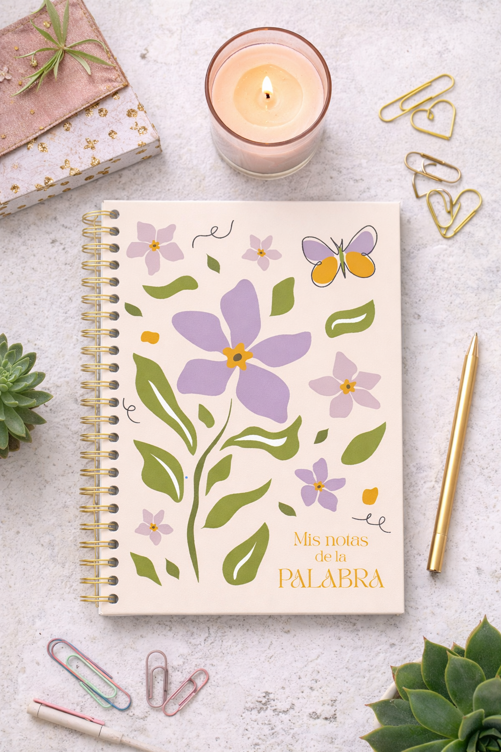 Libreta para Notas - Mis notas de la palabra - Flor