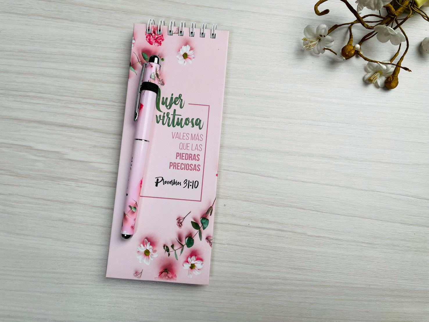 Set de Libreta y Bolígrafo | Mujer Virtuosa