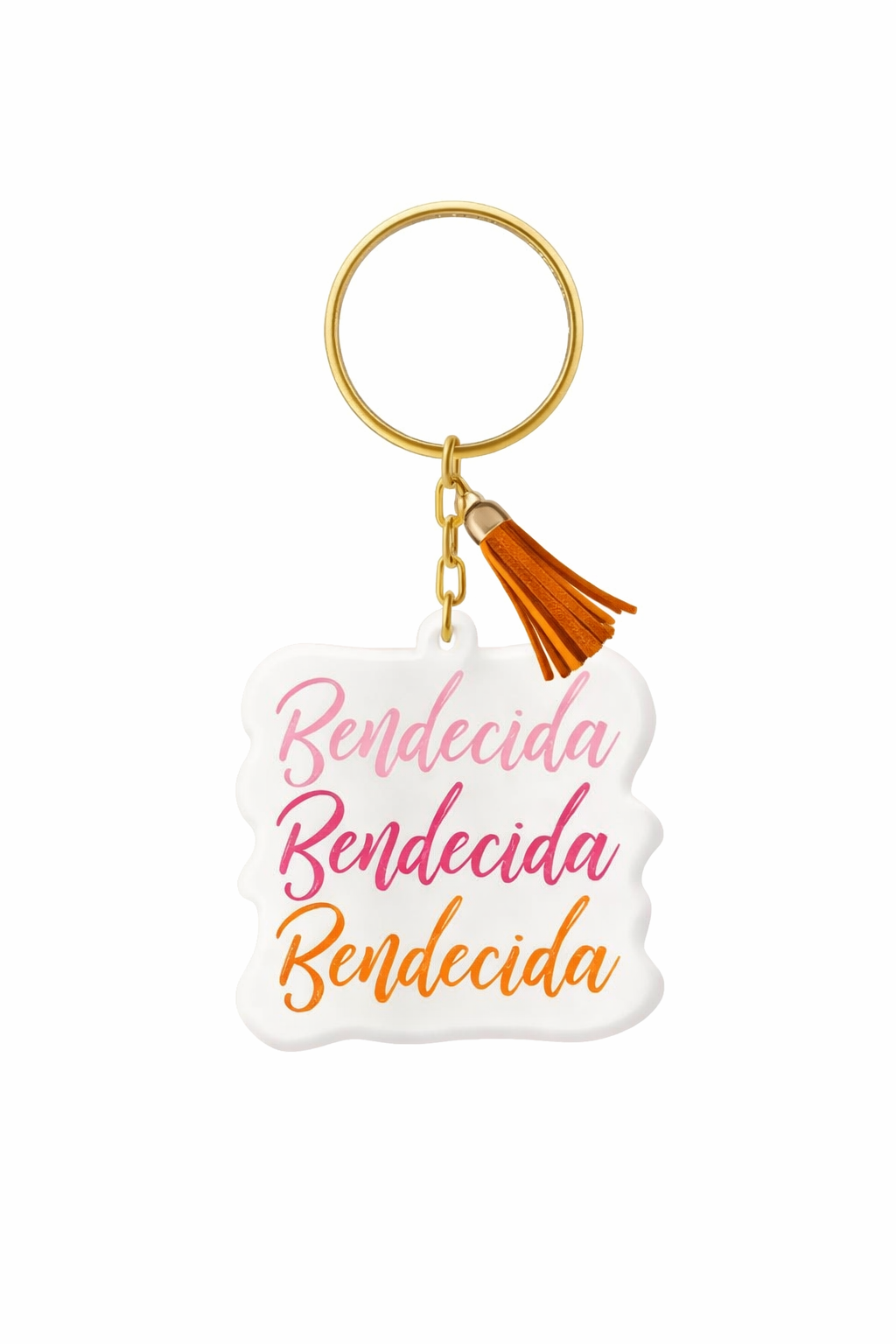Llavero Acrilico con Tassel - Bendecida