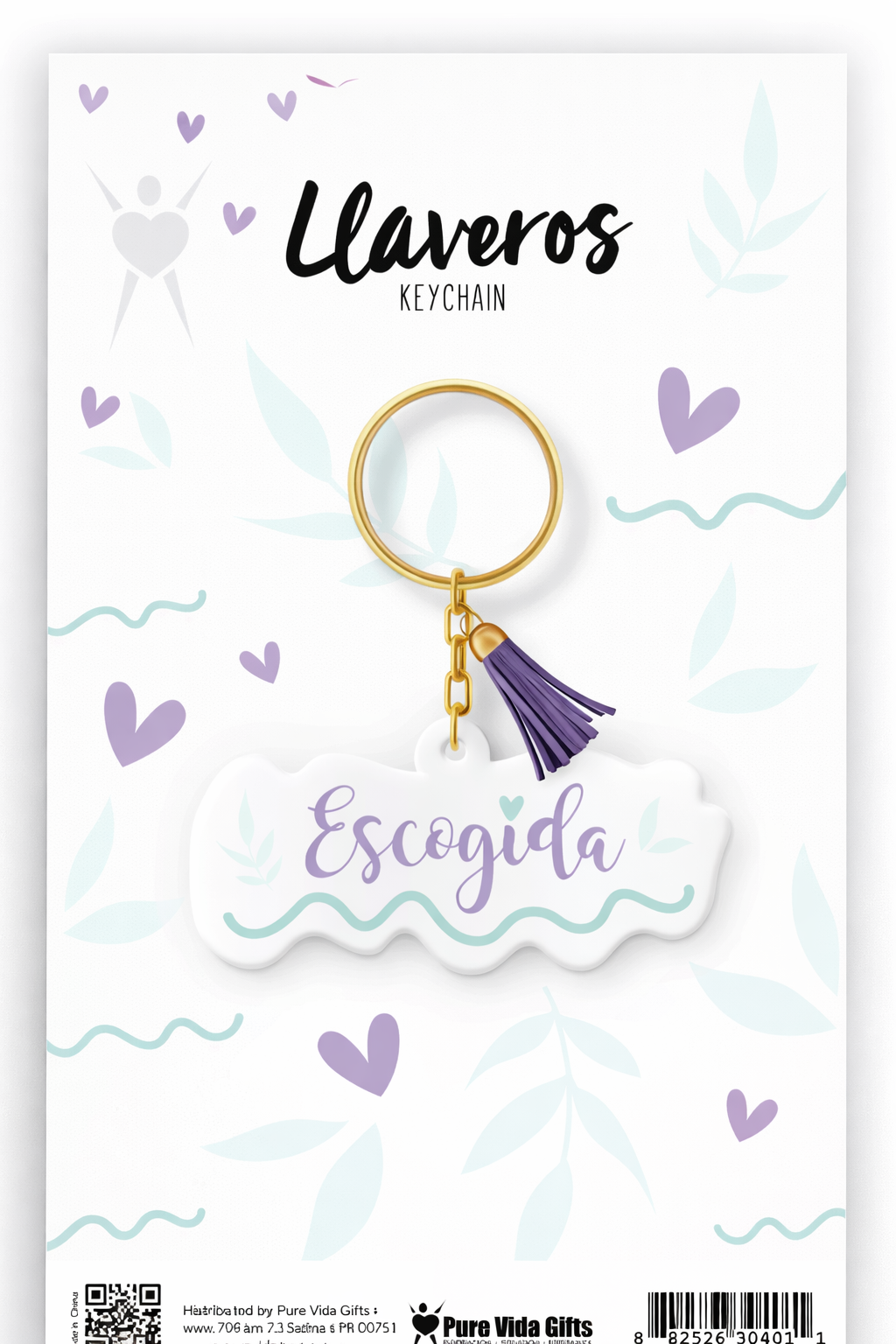 Llavero Acrilico con Tassel - Escogida