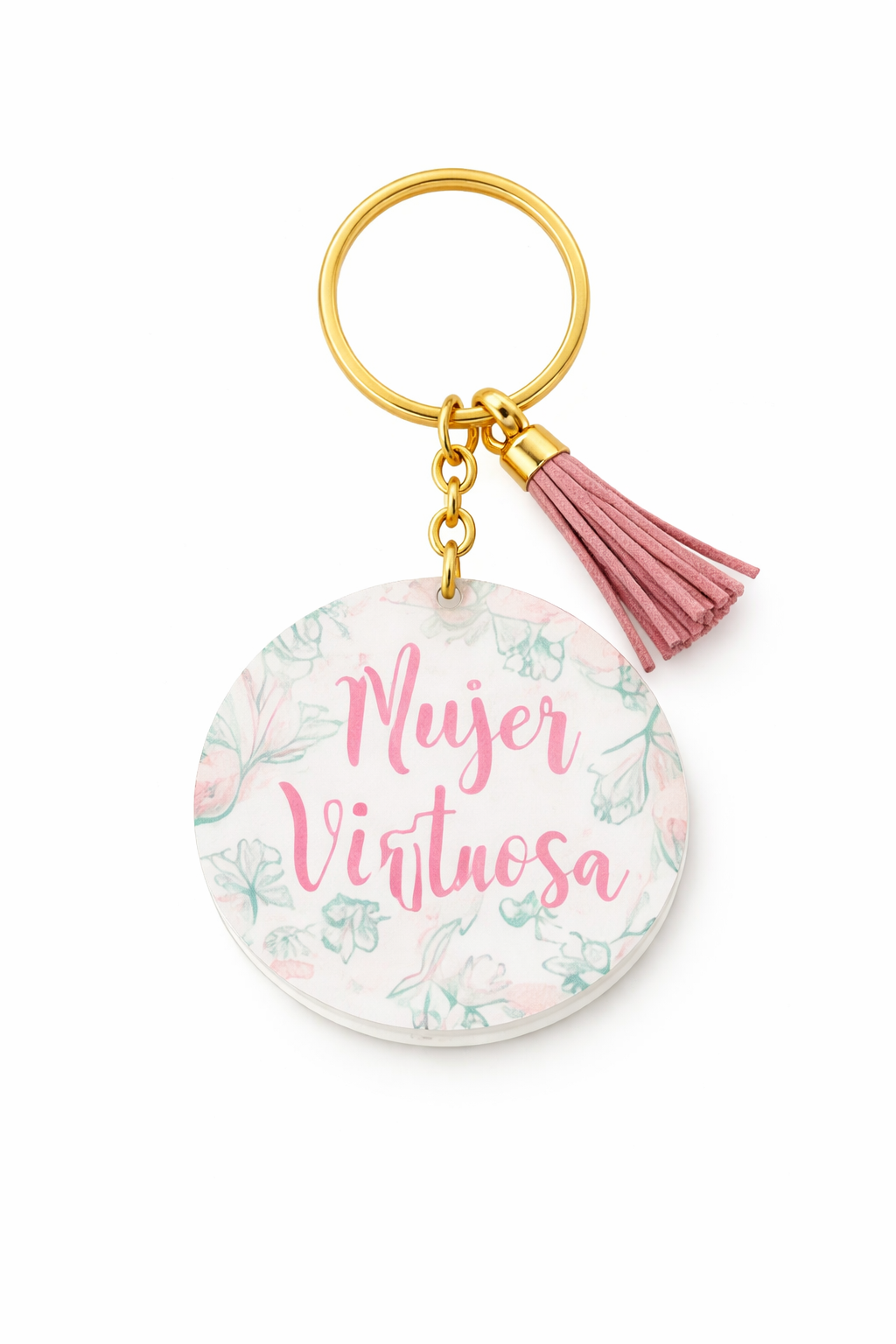 Llavero Acrilico con Tassel - Mujer Virtuosa