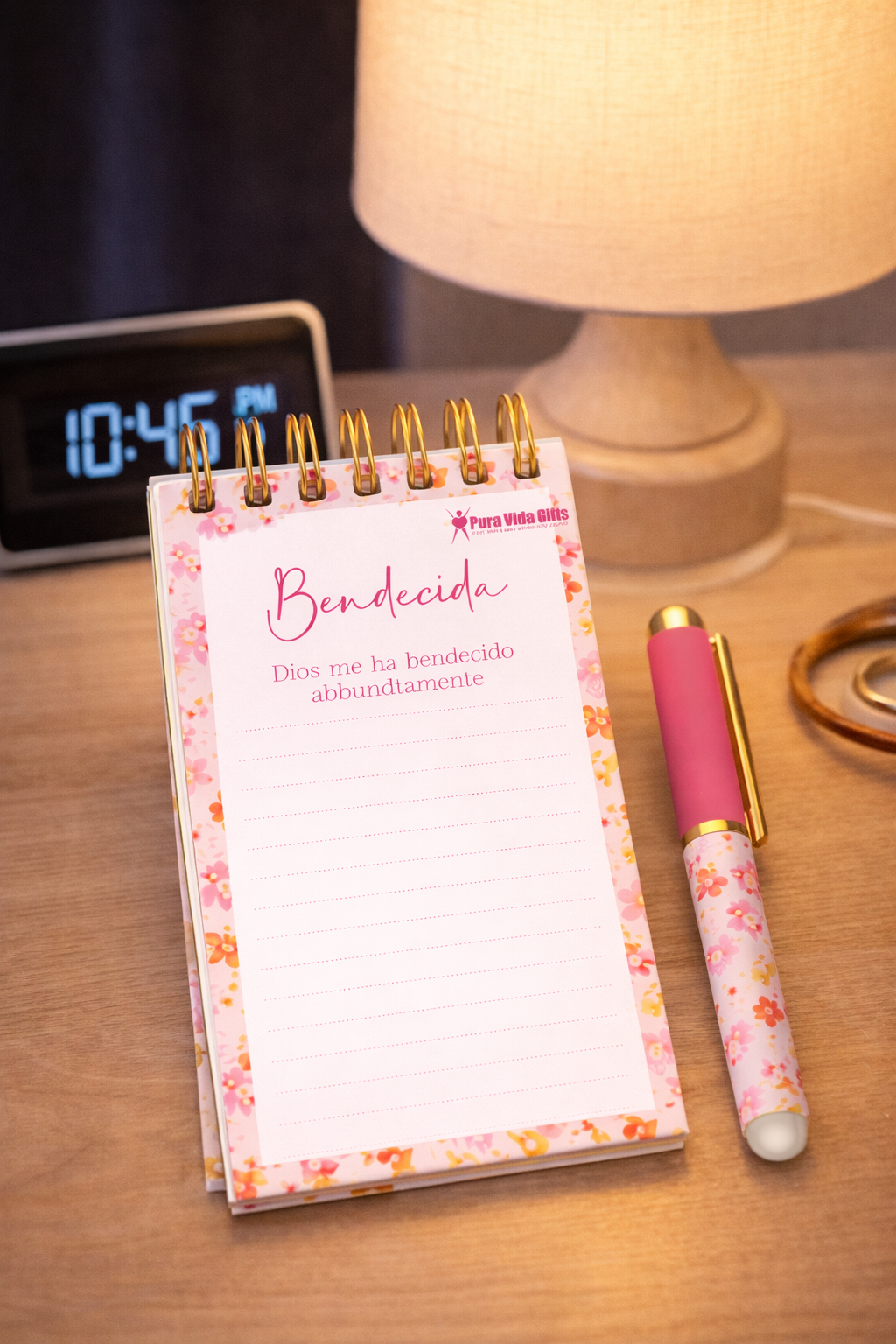 Notepad y Boligrafo- Bendecida
