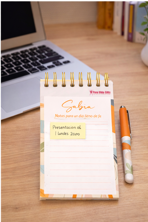 Notepad y Boligrafo - Sabia