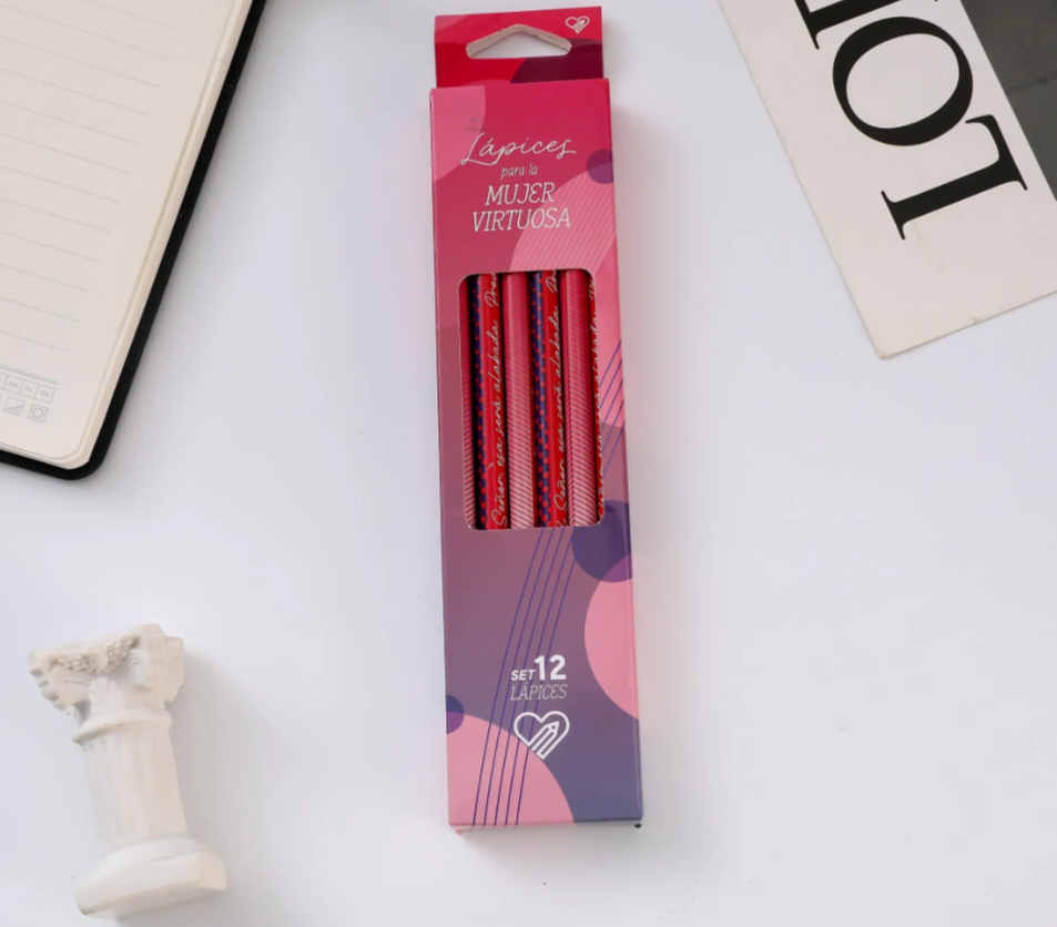 Set de 12 Lápices | Mujer Virtuosa