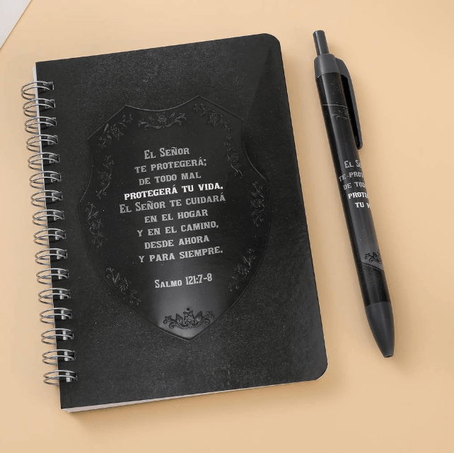 Set libreta con bolígrafo - El Señor te protegerá