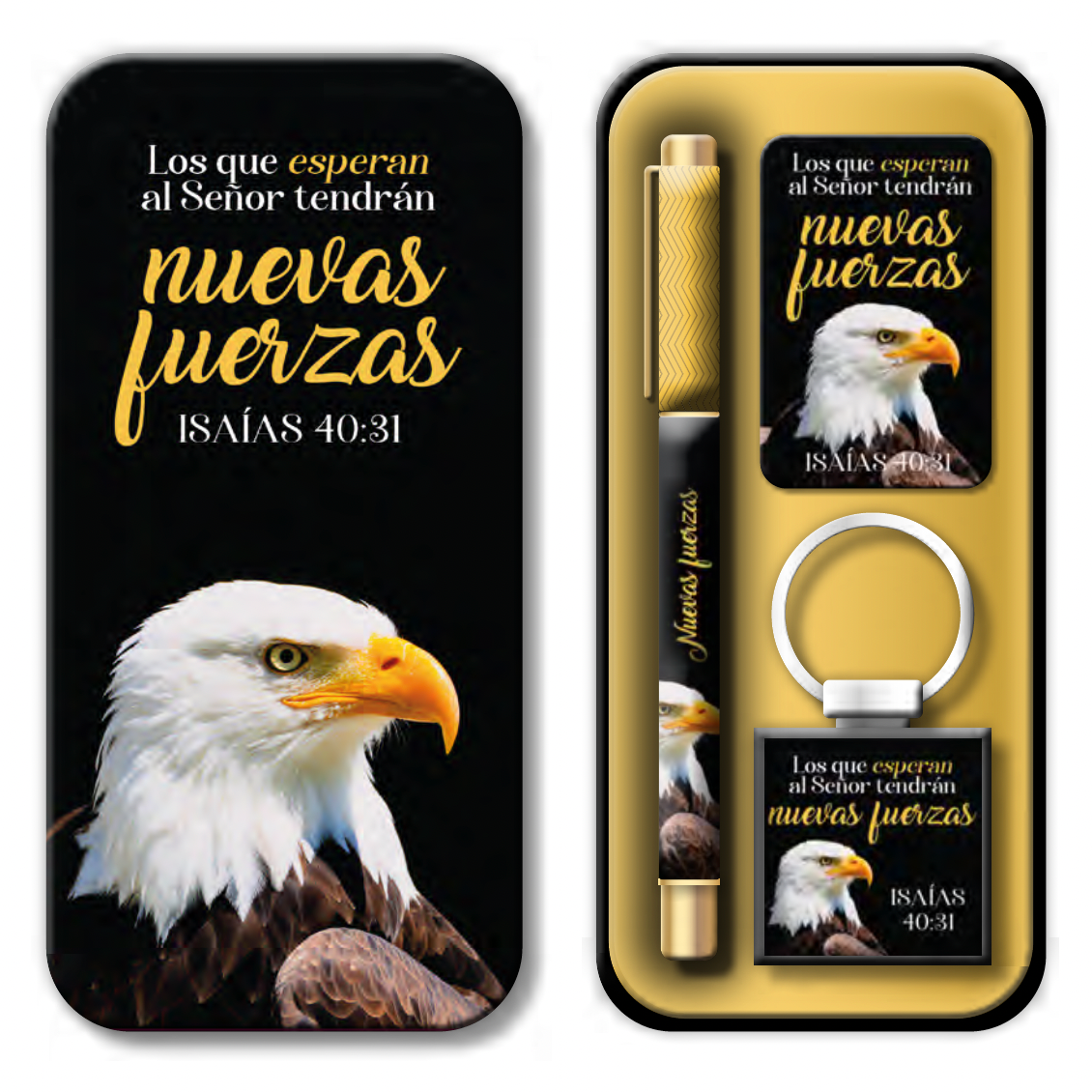 Conjunto bolígrafo llavero y tarjeta - Variedad