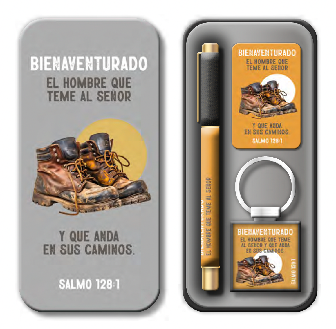 Conjunto bolígrafo llavero y tarjeta - Variedad