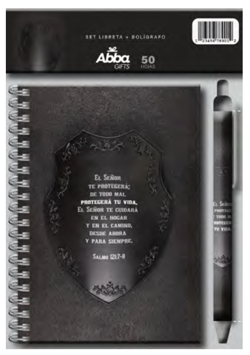 Set libreta con bolígrafo - El Señor te protegerá