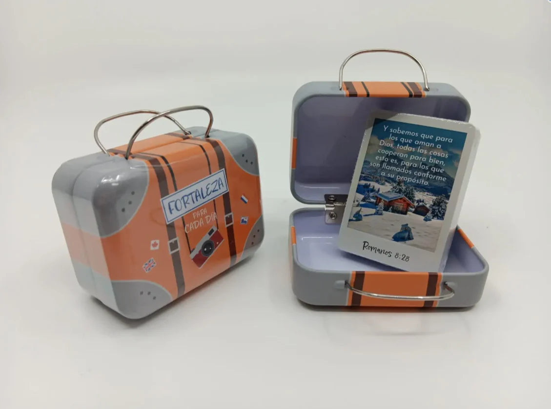 Caja de promesas maleta - Fortaleza para Cada día