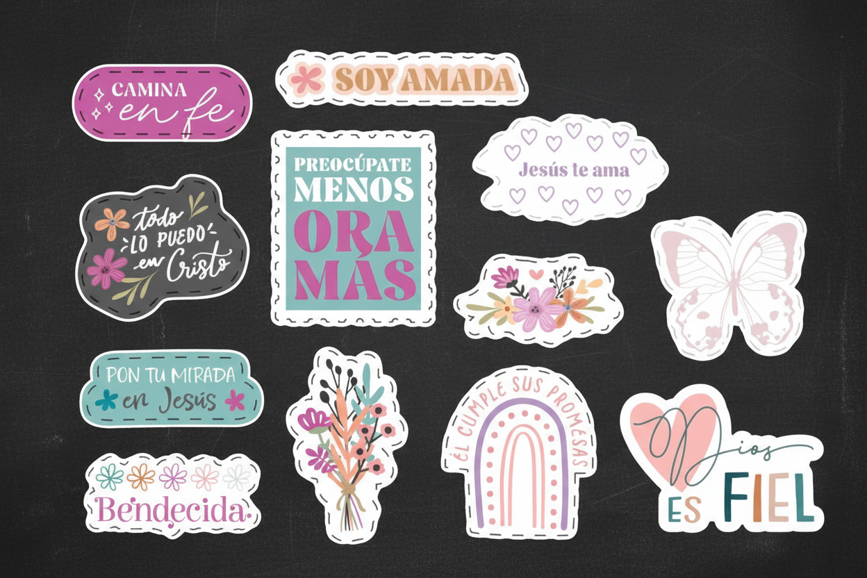 Stickers en bolsa de plastico - Variedad