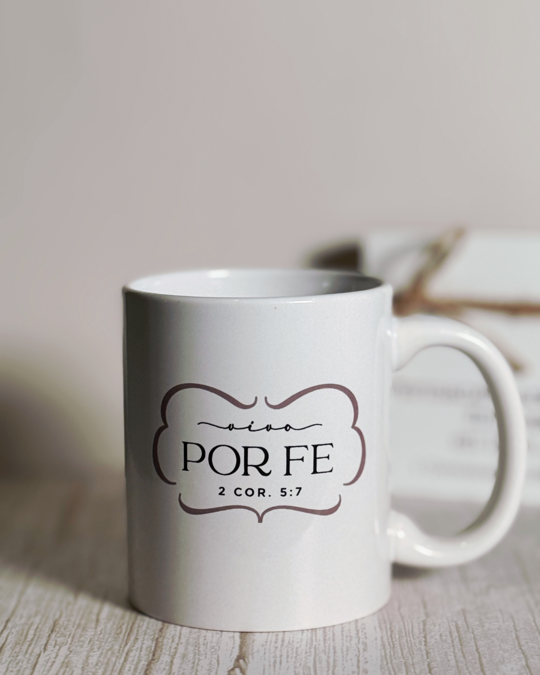 Vivo por fe | Taza Minimalista