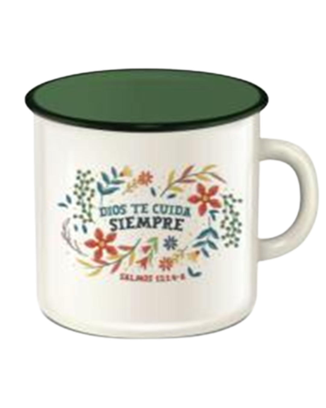 Taza pequeña 3OZ. Colección Pequeñas bendiciones. Dios te cuida siempre