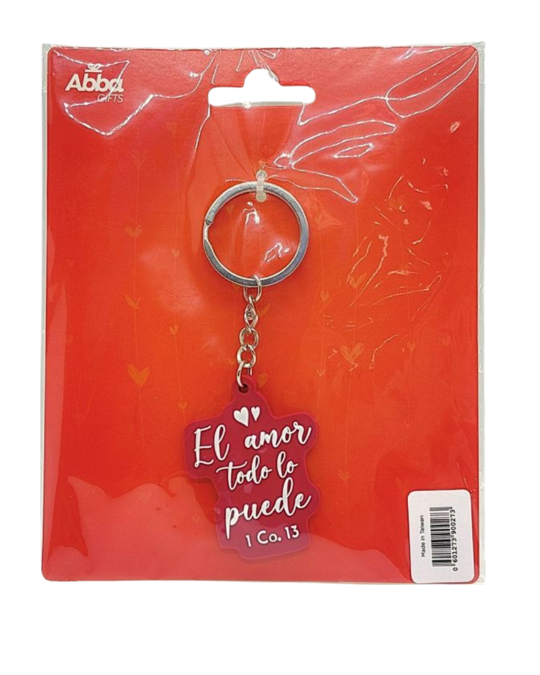 Llavero caucho. El amor todo lo puede