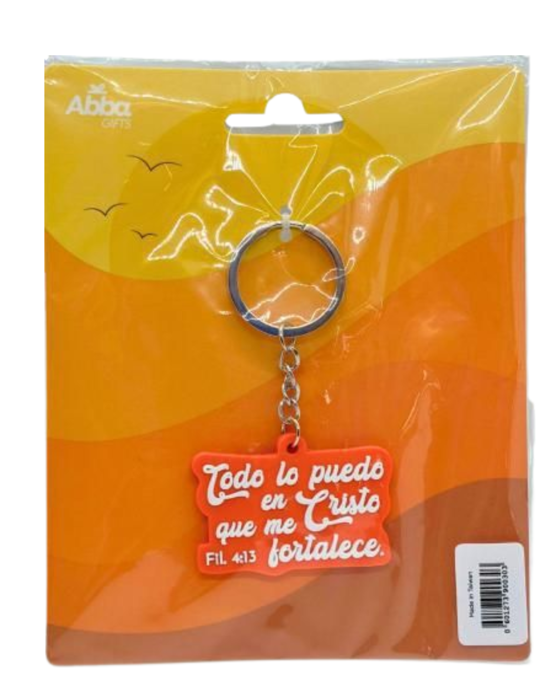 ] Llavero caucho. Todo lo puedo en Cristo que me fortalece